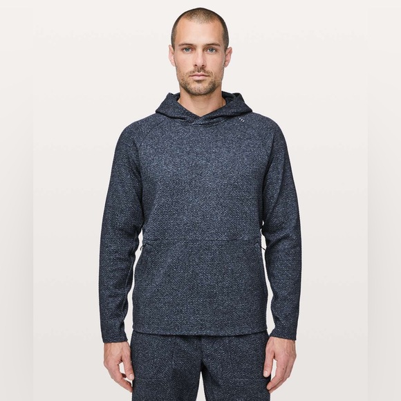 lululemon athletica Other - Lululemon At Ease Hoodie in Heathered Speckled Jet Blue / Black